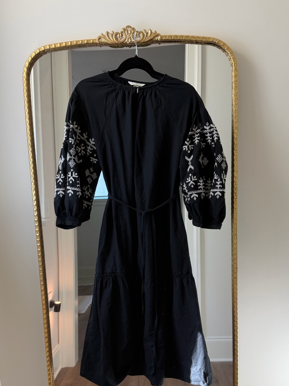 H&M Black Midi Dress